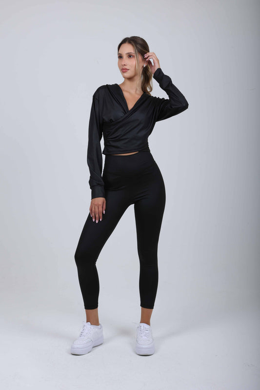 Sculpt Luxe Crop Hoodie